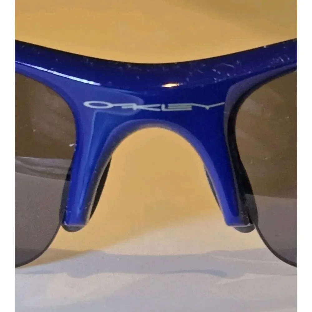 NEW Oakley Flak Jacket MHP Blue Frame Grey Lens Y2K Vintage Sunglasses AUTHENTIC